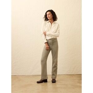 Faherty Stretch Terry Patch Pocket Ankle Pant - Coastal Sage Size 26